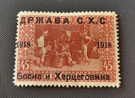 Bosnien, Königreich der Serben, Kroaten & Slowenen 1918