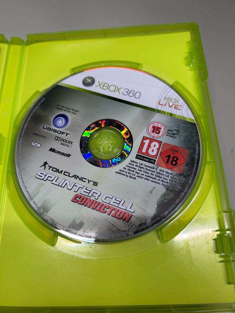 Microsoft Spiele: Tom Clancy's Splinter Cell Conviction PAL ITA Xbox 360 – Gebraucht aus Giubiasco von LorisVale 3