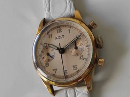 Chronograph  Le Landeron Vintage mit sehr schönem Uhrwerk !