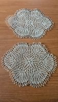 2 centrini inamidati beige 30x20 cm