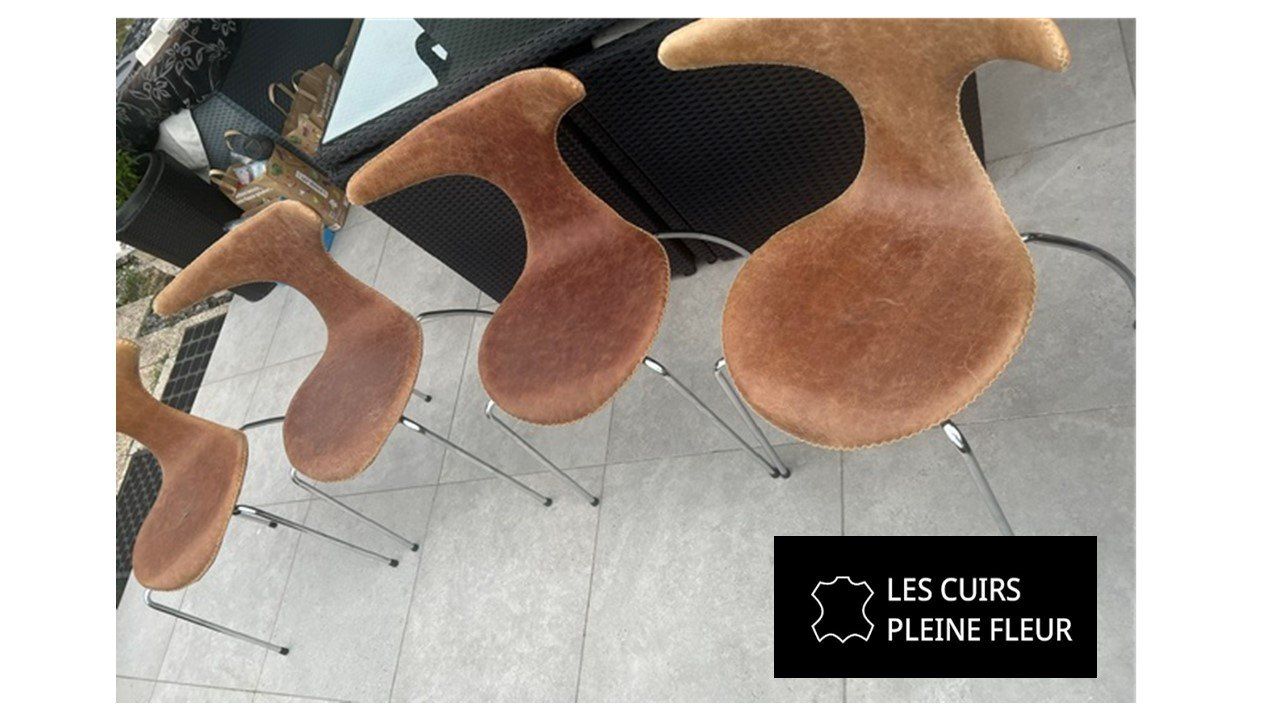 Stühle: Chaises Designer en cuir pleine fleur – Gebraucht aus St-Légier-Chiésaz von EvaVDRiviera 1