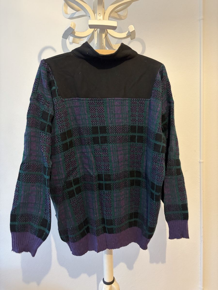 Maglioni & Felpe: Rework Pullover kariert mit Reissverschluss – Usato da Luzern venduto da Jules__ 1