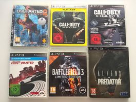 Diverse PS3 Spiele