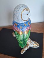 Porzellan-Skulptur: Eule (Mocho) von Vista Alegre, ca. 1985