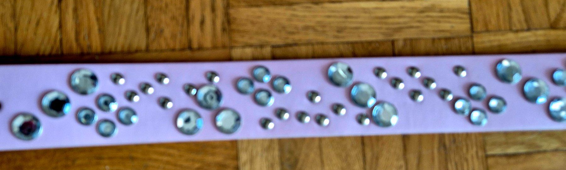 Gürtel: ceinture neuve rose pâle avec incrustations 90cm – Neu (gemäss Beschreibung) aus Neuchâtel von simbajoyce123 2