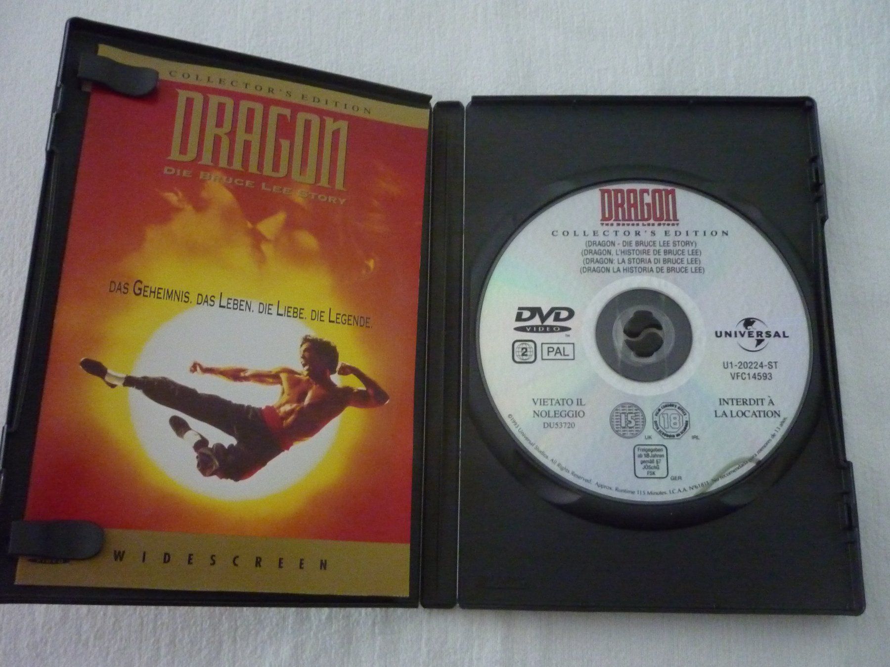 Tutti i DVDs: DVD Dragon Die Bruce Lee Story – Usato da Vaduz venduto da red94angel 2
