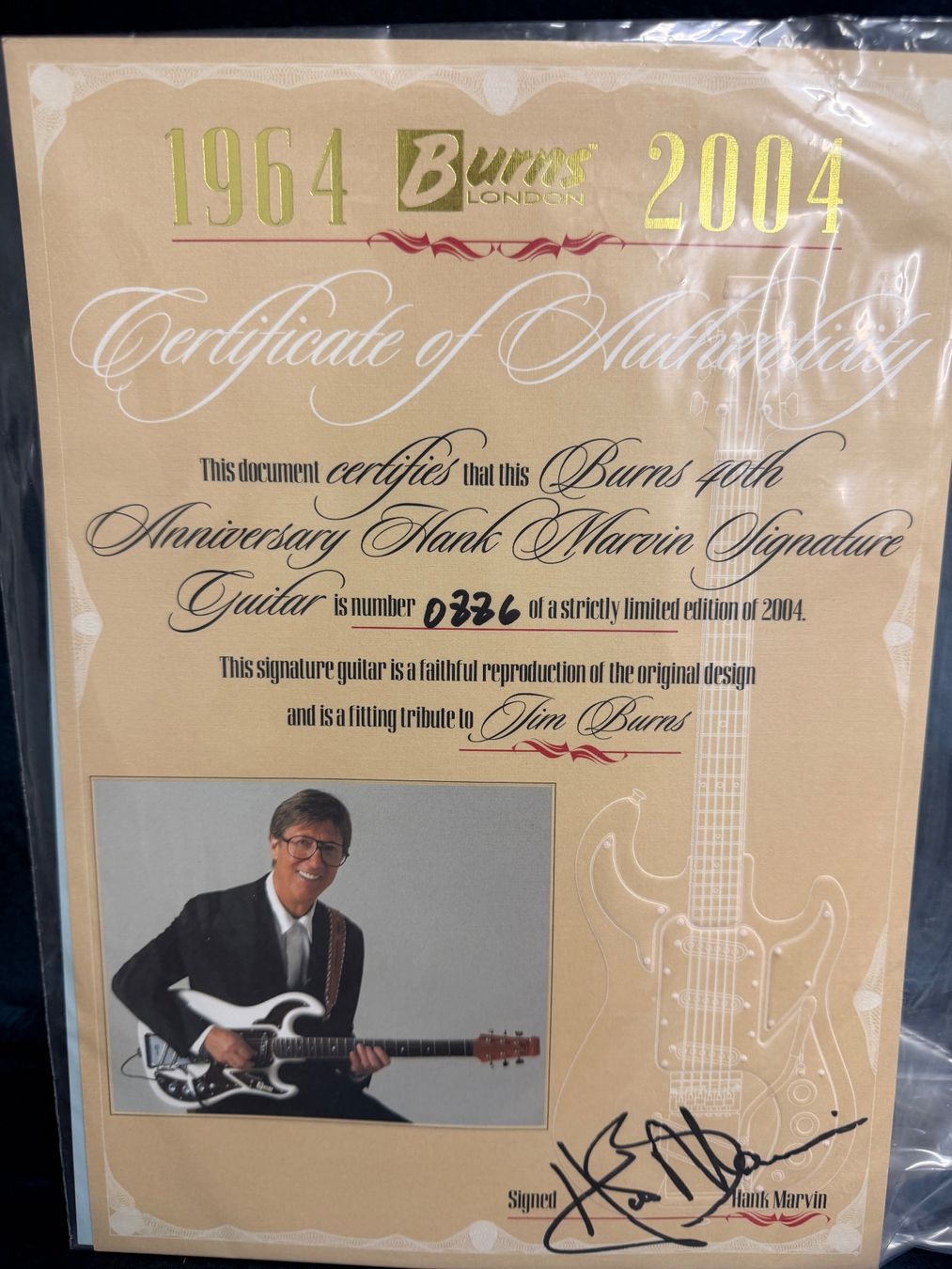 Strumenti musicali: Burns Hank Marvin • 40th Anniversary • Limited Edition – Nuovo (secondo la descrizione) da Rapperswil SG venduto da bjo_72lx 2