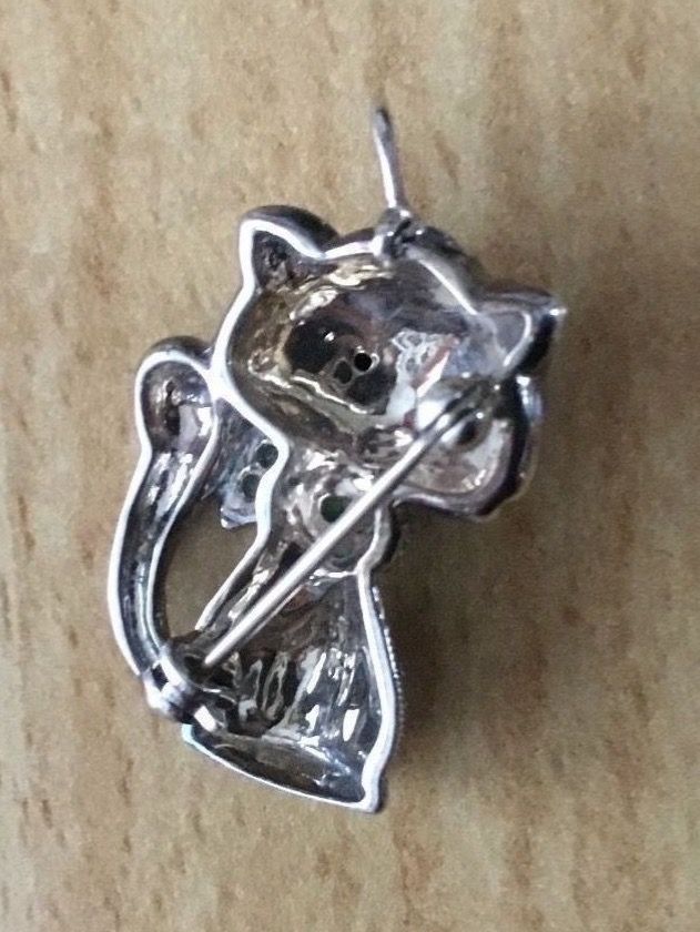 Ciondoli: Anhänger/Brosche: Katze ! Doppelfunktion! – Nuovo (secondo la descrizione) da Schöfflisdorf venduto da seahorse61 1