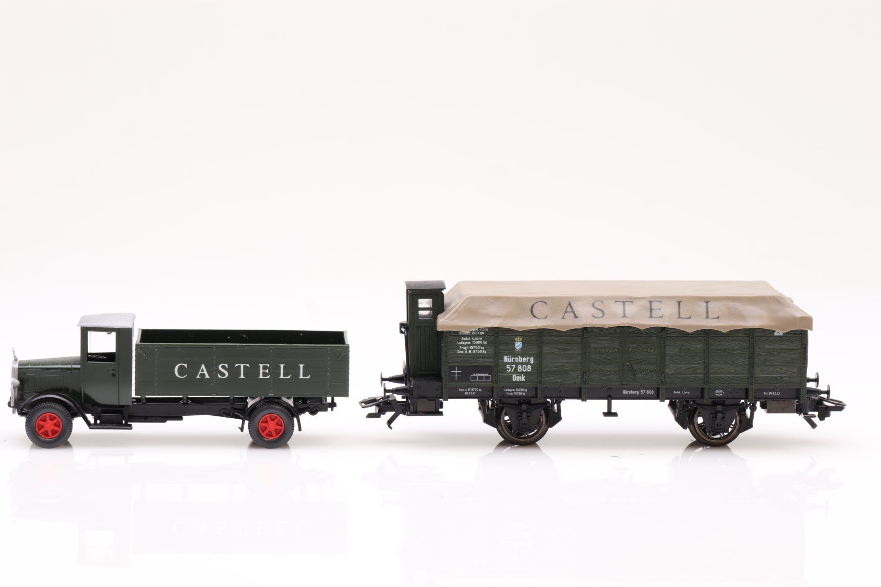 Trix Modellini di ferrovie: Trix 24311 "Castell" Set mit LKW DC, H0 – Usato da Ried (Muotathal) venduto da Modellbahn.swiss 1