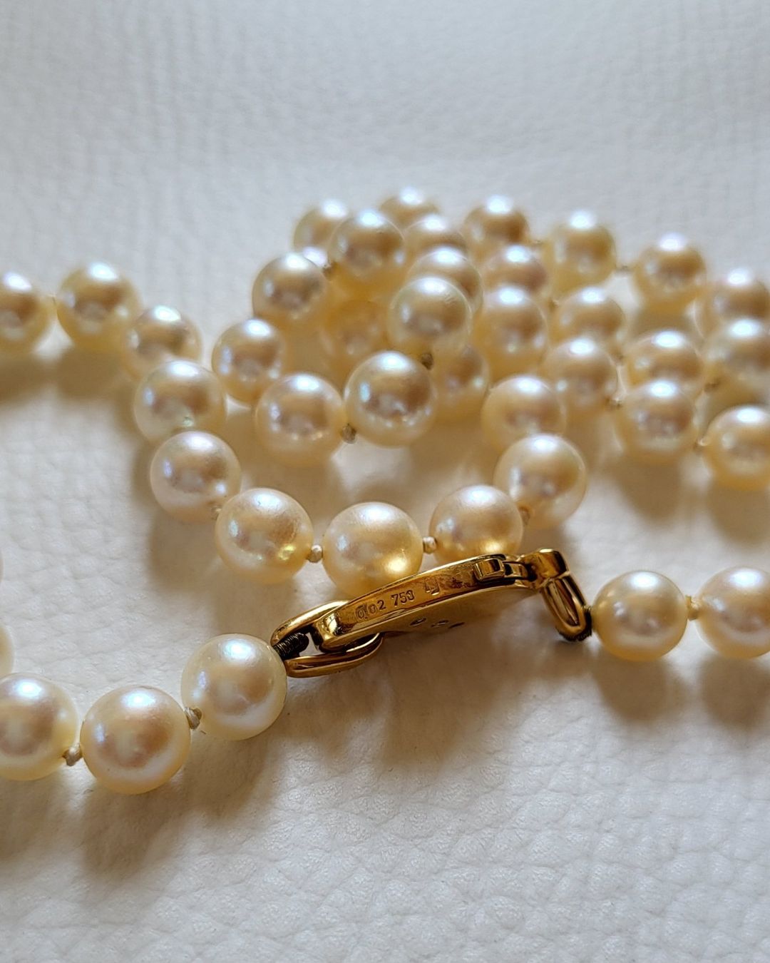 Catenine: Gold 750 Perlen Collier Mit Diamanten – Usato da Wald ZH venduto da Dasilver 5