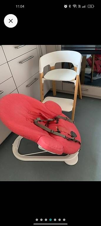 Stokke Seggioloni: Stokke Kinderstuhl mit Zubehör – Usato da Zürich venduto da style-and-design.zh