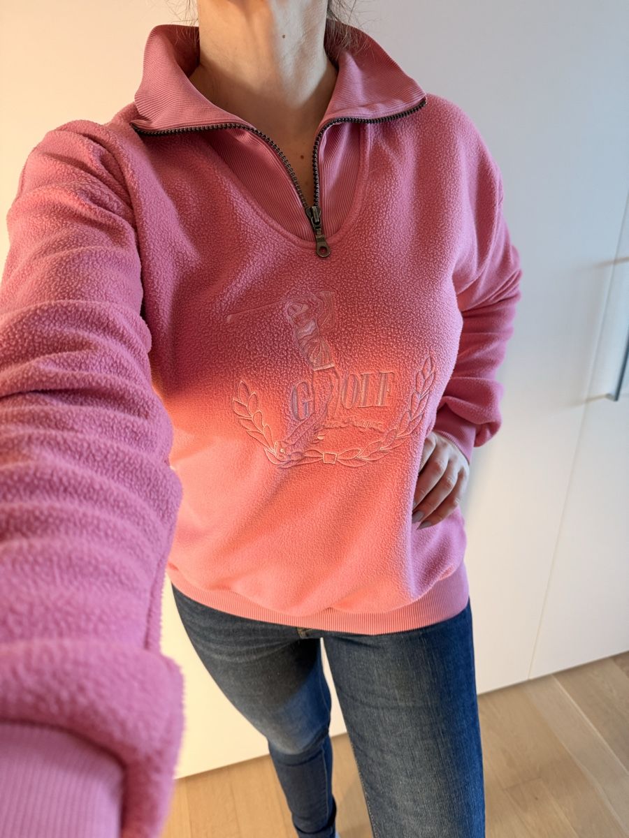 Maglioni & Felpe: Rosa Fleece Golf Pullover Bad ragaz Gr. M Winter Pulli  – Usato da Staad SG venduto da Chirrari 3