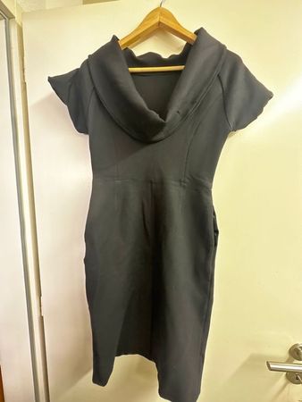 Robe Grossesse noire élégante Daslu Sao Paulo Gr. M