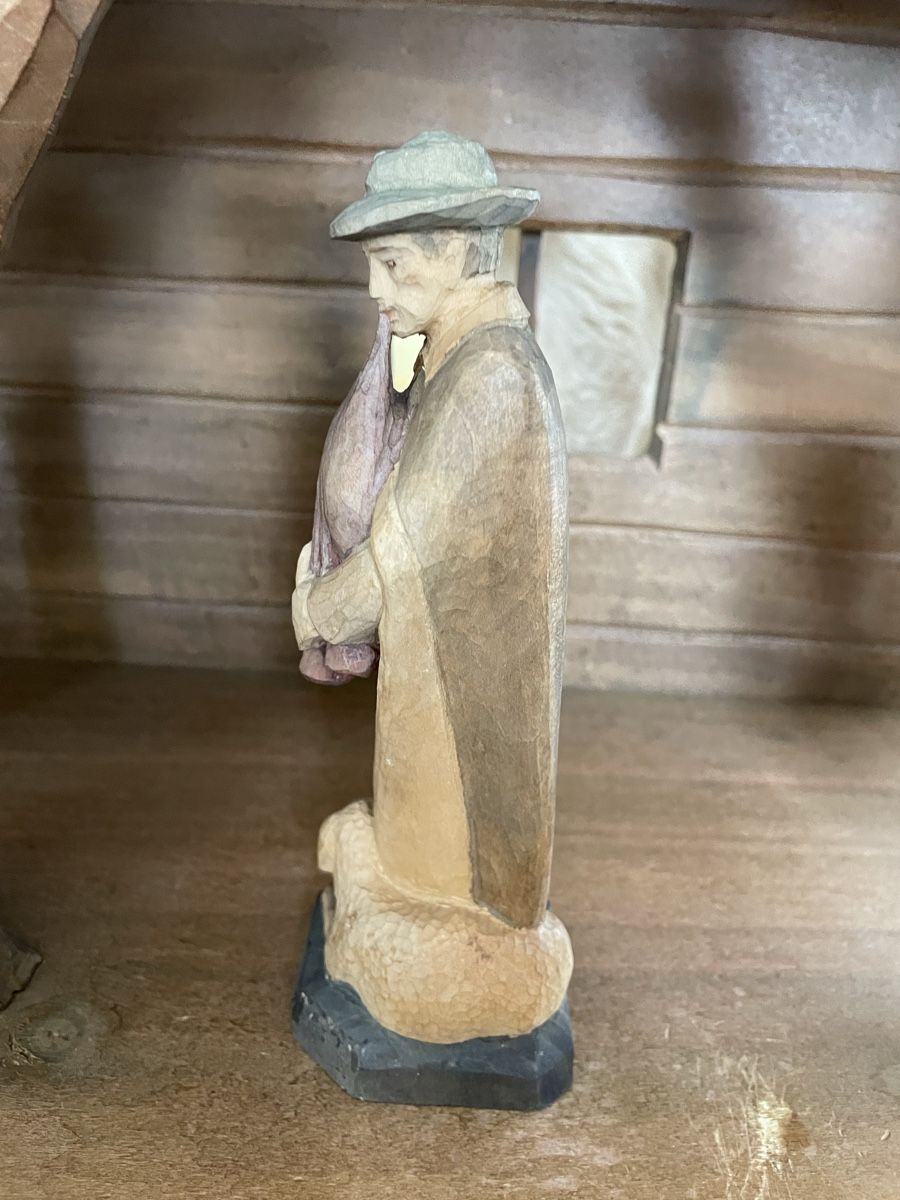 Statuette: Dudelsackbläser mit Schaf E.Thomann Brienz – Usato da Flawil venduto da Naphtali 2