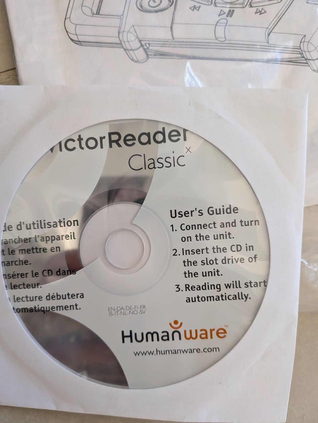 Audio- & Mediensysteme: CD Gerät für Sehbehinderte, Victor Reader, älteres Modell – Gebraucht aus St. Gallen von Bisaknosp 3