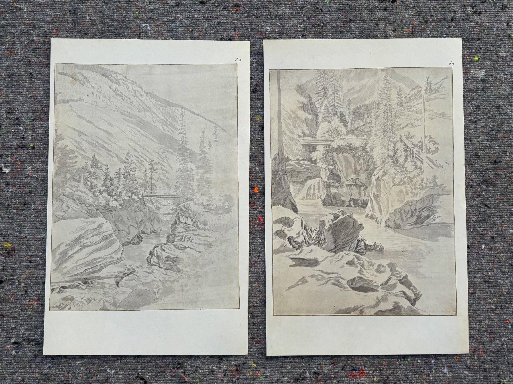Poster & Bilder: Bilder Jan Hackaert die Schweizer Ansichten 1653 - 1656 – Neu (gemäss Beschreibung) aus Baar von bricksandmore 9