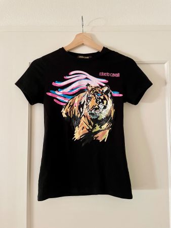 ROBERTO CAVALLI - T-Shirt Tiger schwarz Gr. S