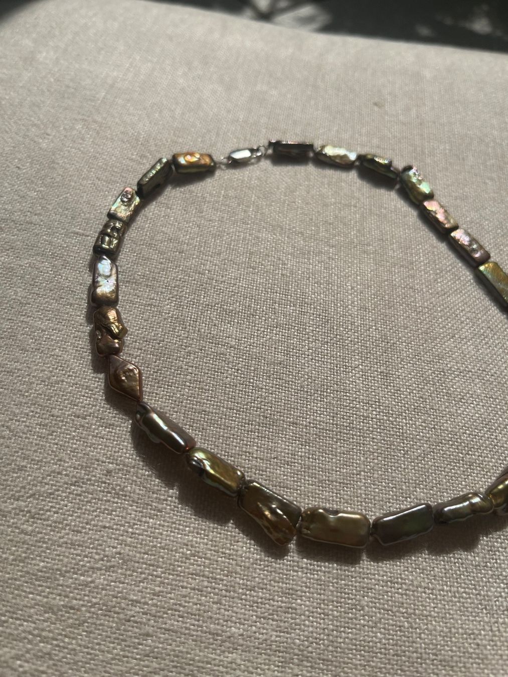 Perle (finte): Perlen Kette Farbe Olive-Kupfer – Nuovo (secondo la descrizione) da Brütten venduto da Rod816 3