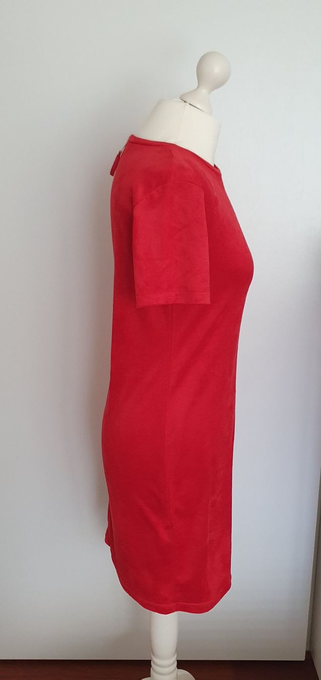 Zara Vestiti: Kleid Veloursoptik Grösse 34, rot. – Nuovo (secondo la descrizione) da Stansstad venduto da InStyle8 3