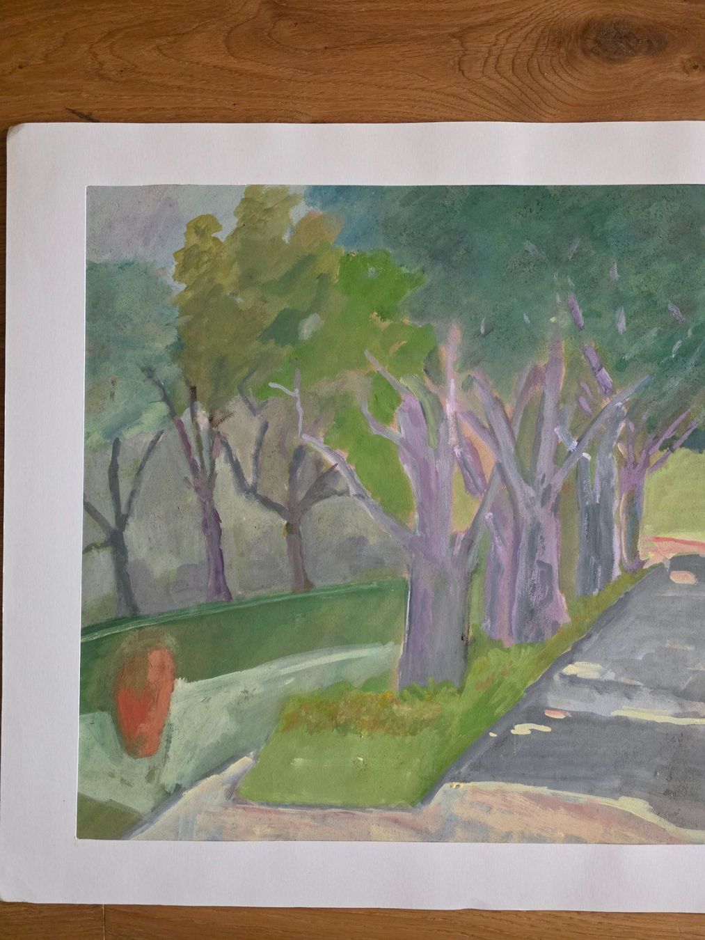 Dipinti: ÖL oder Acryl Bild Gemälde - Q. Matscher - Allee signiert – Usato da Walterswil BE venduto da Lonitti 1