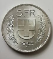 5 Franken 1965 fast stgl Silber
