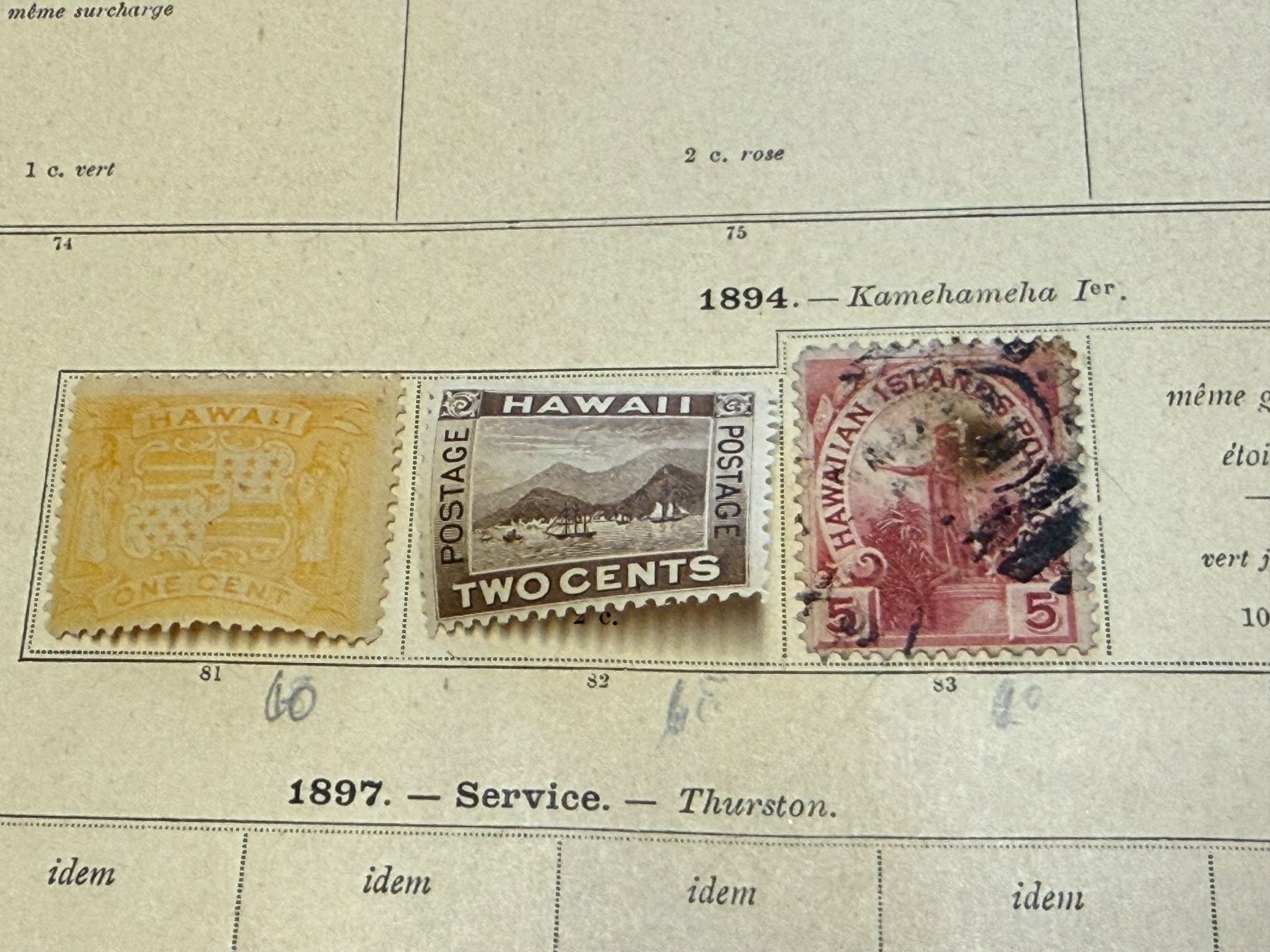 Tutti i francobolli: Kleine Sammlung Klassik HAWAII – Usato da Bern venduto da Jwpm66 1