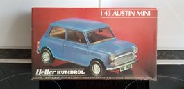 mini cooper bausatz blau 1:43 humbrol/heller