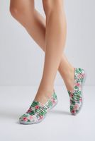 wonderwalk Mesh Slipper Sommerschuhe Tropen-Muster Gr. 38
