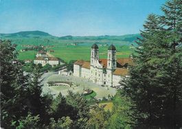Einsiedeln Kloster mit Blick zum Sihlsee SZ