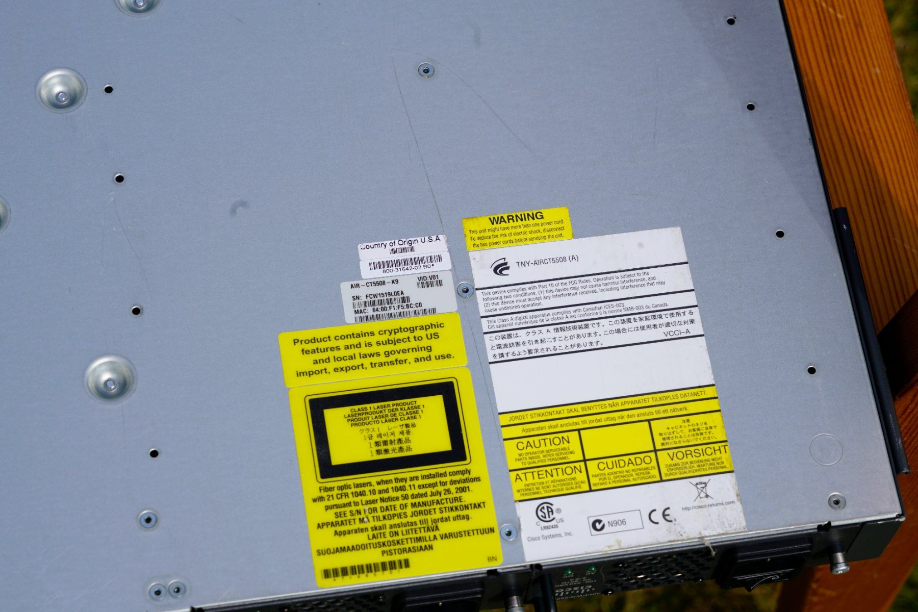 Cisco Modem & Router: Cisco 5508 Wireless Controller - Gebraucht – Usato da Stein AG venduto da Laasery 5