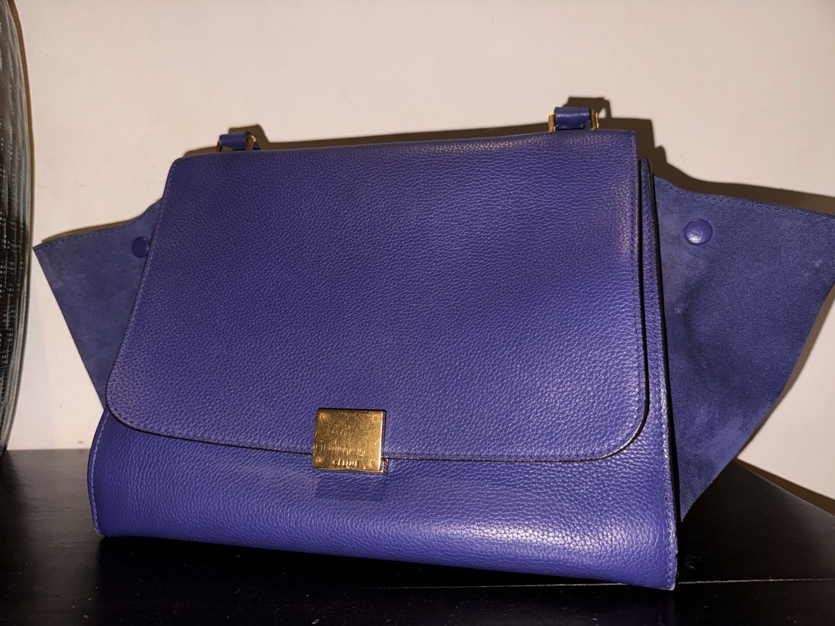 Borse da donna: Céline Trapeze Handtasche Dunkelblau – Usato da Regensdorf venduto da mery26 1