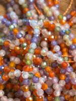 Strang facettierte Zirkonia 3 mm mix color