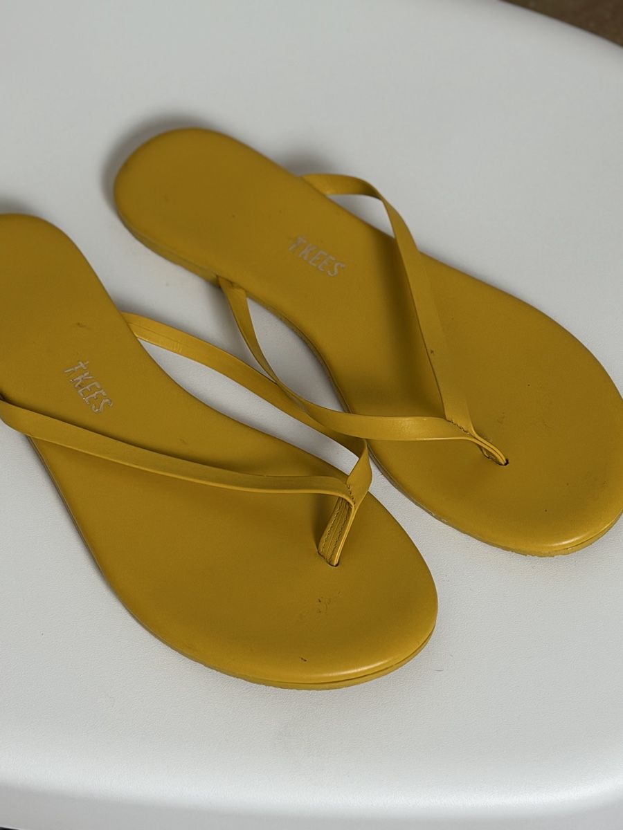 Damenschuhe: TKEES Flip Flops Gelb EUR 38 – Gebraucht aus Knonau von Grapesvintage 4