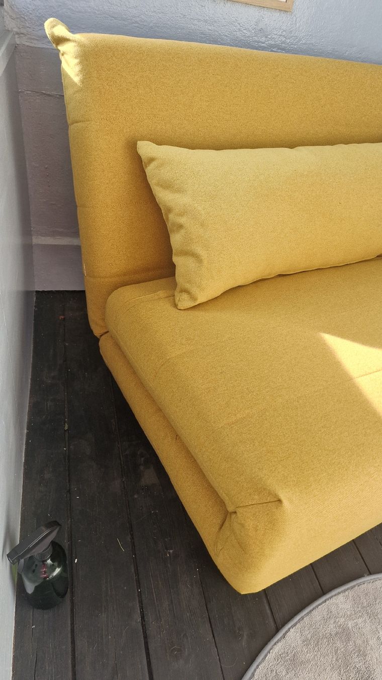Sofas: 1.5er Sofa / Daybed senfgelb Stoff – Neu (gemäss Beschreibung) aus goldach von seegoldi13 6