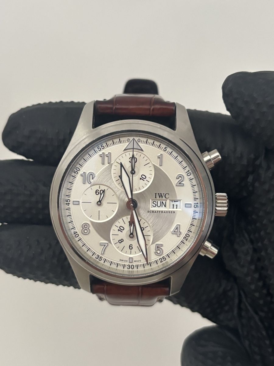 IWC Orologi: IWC pilot spitfire chronograph 371702 – Usato da Biel/Bienne venduto da T4r4nt1n0