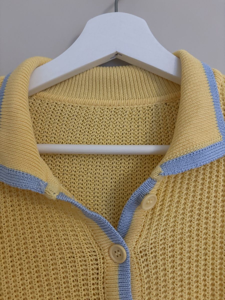 Tops: Kurzer Damen Strickshirt Gelb Grösse L – Neuf avec emballage d'origine à Arbon par Viktoriaa 2