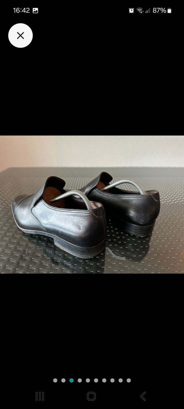 Gucci Scarpe da uomo: Chaussures Gucci en cuir noir, Gr. 43.5 – Usato da Genève venduto da Martinbng 1