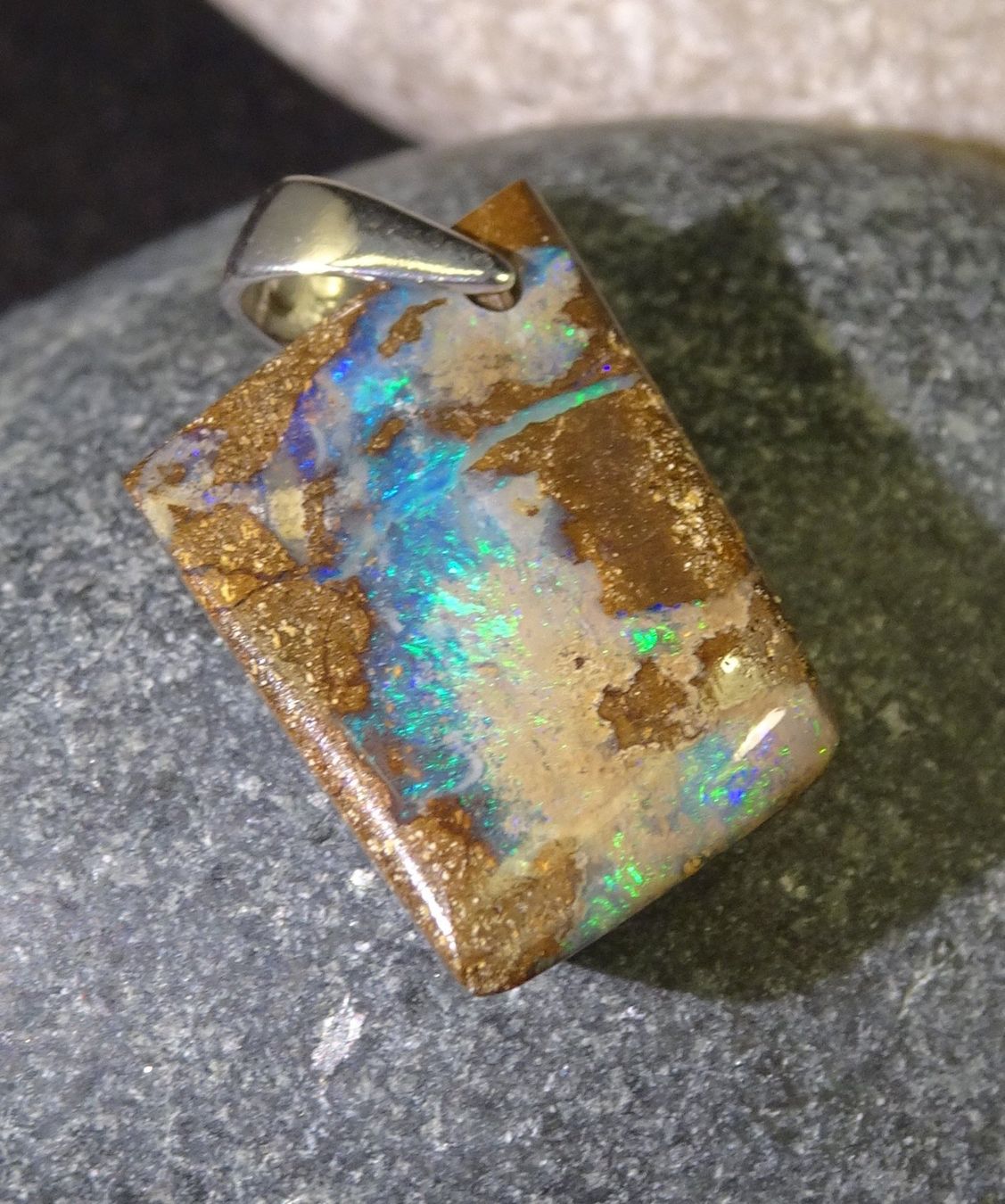 Ciondoli: Anhänger Boulder Opal. – Nuovo (secondo la descrizione) da Niederbüren venduto da Raphael014 3