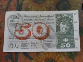 SUISSE  50  Francs  1971  (2691)  Billet