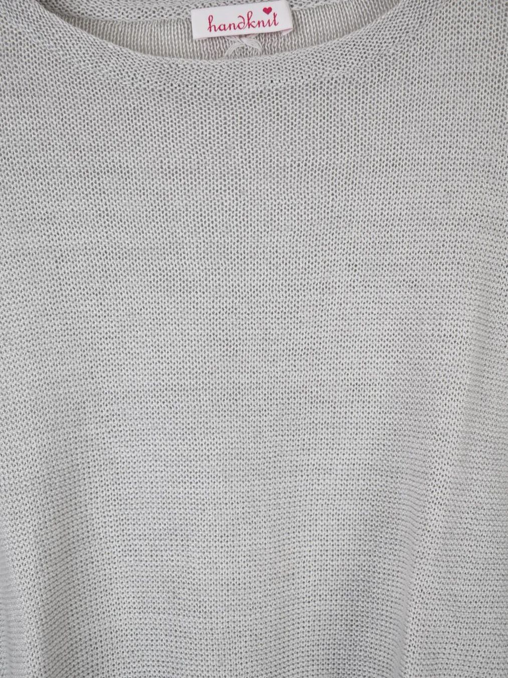Maglioni & Felpe: handknit Kurzarm Pullover, grau, Gr.S, 100% Leinen – Usato da Nürensdorf venduto da 2ND_STORY 4