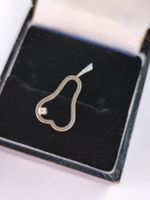 Weissgold Diamant Anhänger Birnenform 750 18k Gold 