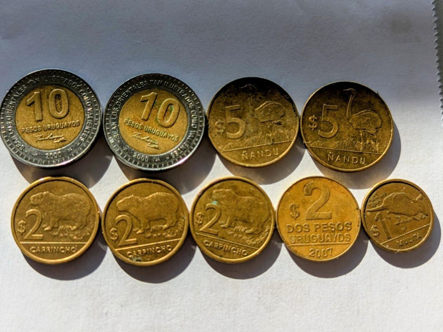 Tutti le monete: Uruguay circulating coins – Usato da Porrentruy venduto da jmbechir 1
