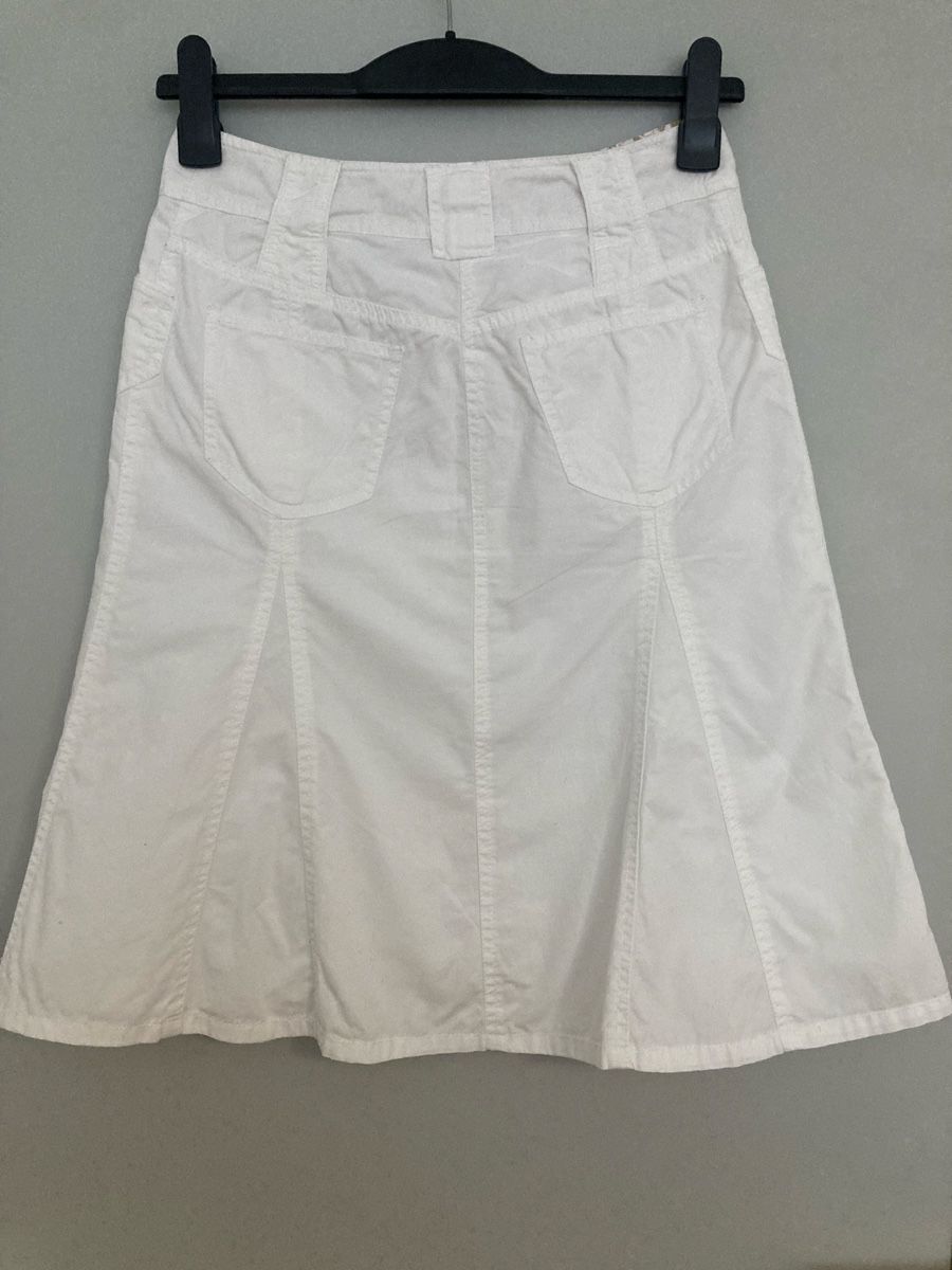H&M Röcke: H&M Rock, weiss, Gr. 36,  blickdicht! – Gebraucht aus Schlieren von cotopaxi06 1