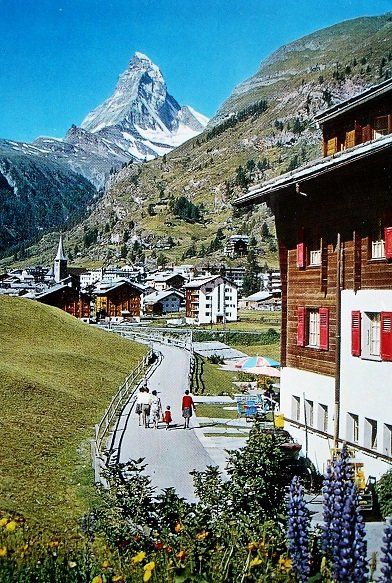 Ansichtskarten: ZERMATT mit Matterhorn – Gebraucht aus Jona von philajona