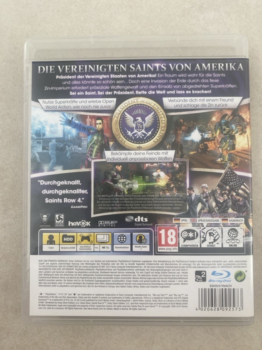 Giochi: Saints Row IV ps3 – Usato da Suhr venduto da SchnapperCH 1