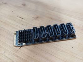 Adaptateur SSD nvme vers 6x SATA