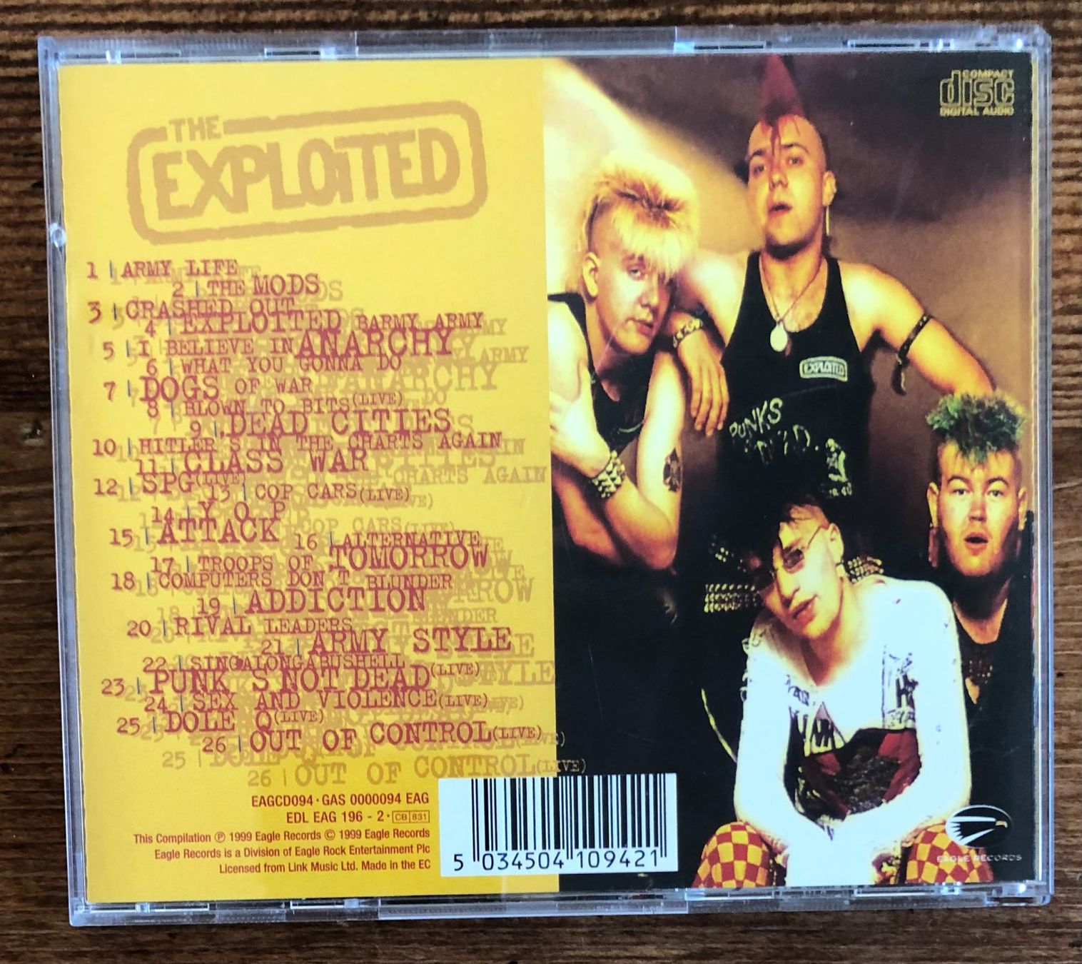 CDs: The Exploited – The Singles CD, Punk, Compilation – Gebraucht aus Luzern von Schlafenicht00 1