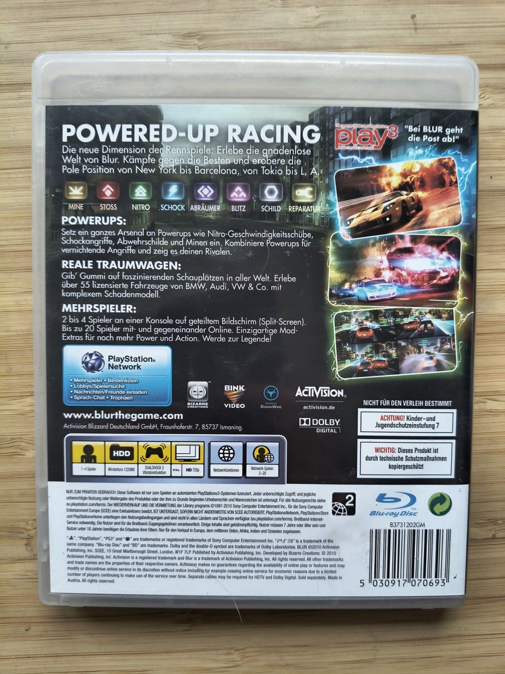 Spiele: Blur (PS 3) – Gebraucht aus Riedholz von ste_96cd 1