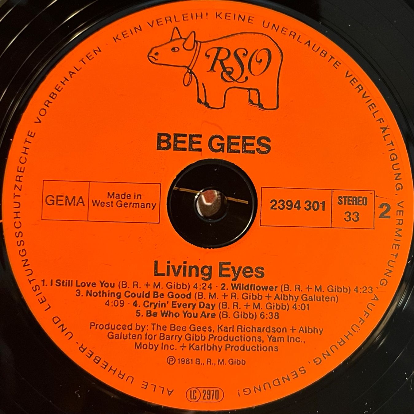 Dischi in vinile: BEE GEES - LIVING EYES - 33 Tours – Usato da Bussigny venduto da vinyl-pas-cher 4