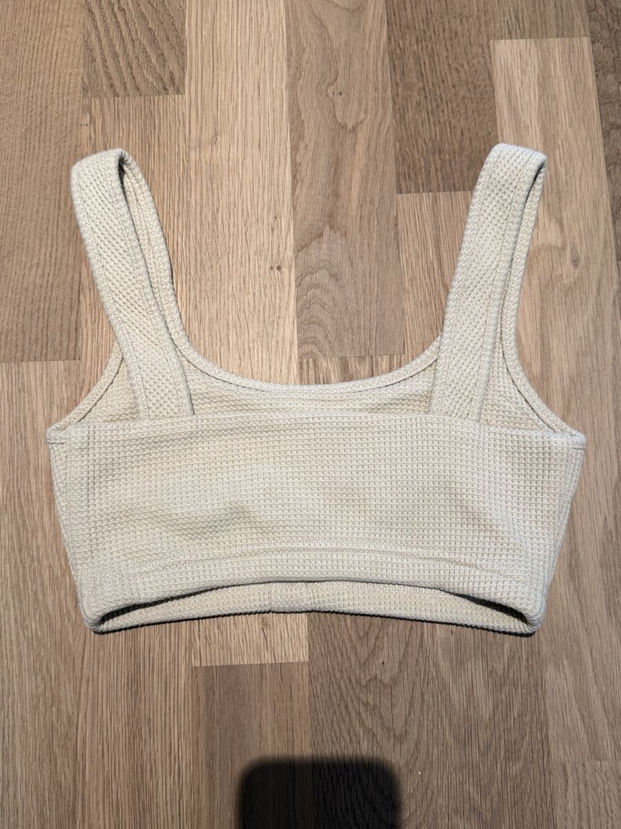 Top: Crop Top Tank Shirt Button Front Light Green Size S – Usato da Spreitenbach venduto da 94l_9shv 1